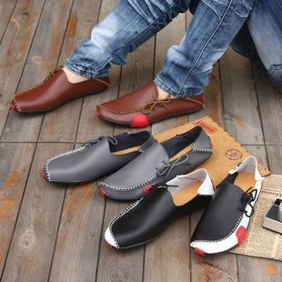 夏 毎日 カジュアルシューズ ビジネス 英国の靴 本革 通気性の靴 ファッション·靴 男性の靴 