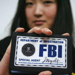 本物の  FBI  クリエイティブ  カードパッケージ  カードセット  ドキュメントパッケージ  名刺入れ  クリエイティブギフト