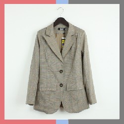 SELIN LENA ブリティッシュスタイル レトロ スリム スーツ コート 古典 格子