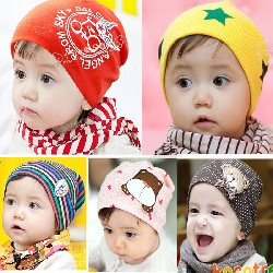 帽子 ハット キャップ ベビー用 秋冬 赤ちゃん コットン素材 男女兼用 かわいい 暖かい
