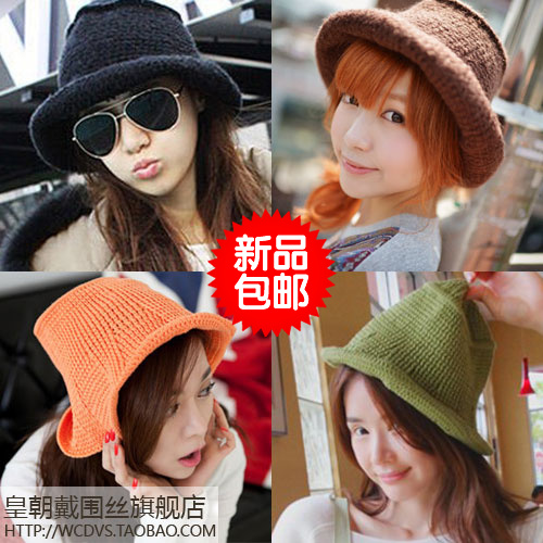 秋と冬 女性 帽子 ニット帽 クリンピング 毛織 ベレー帽 