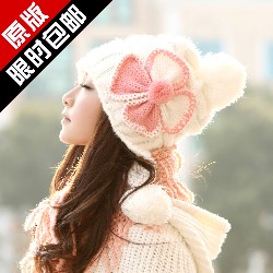 新作 レディス 冬場 暖かい 韓国風 スウィット 可愛い 蝶 ニット帽 ファッション