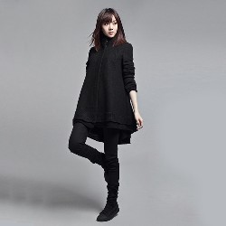 2013秋冬 レディス コート ファッション 韓国風 ゆったり 毛織物