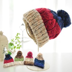 暖かい かわいい帽子 ニット帽子  秋冬 ミズ ファッション 韓国風